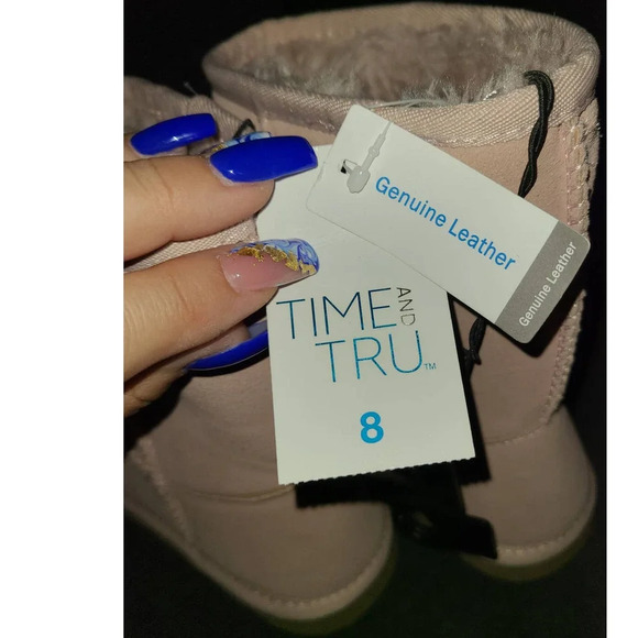 Time And Tru Bootie Boots Womens Size 8 Faux Fur Lined (DD) - Picture 3 of 6